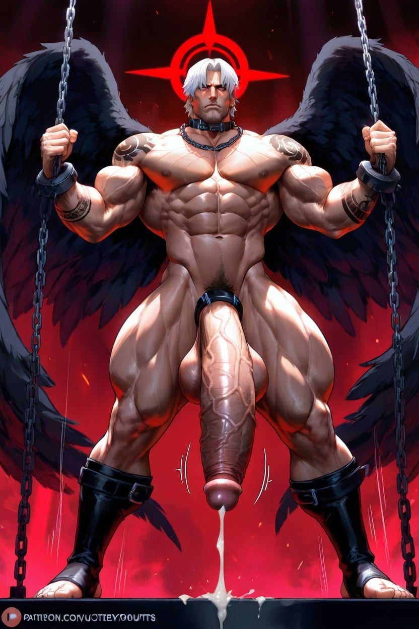 Vue D'en Bas, Male Focus, Dante From Dmc Porno IA Gay
