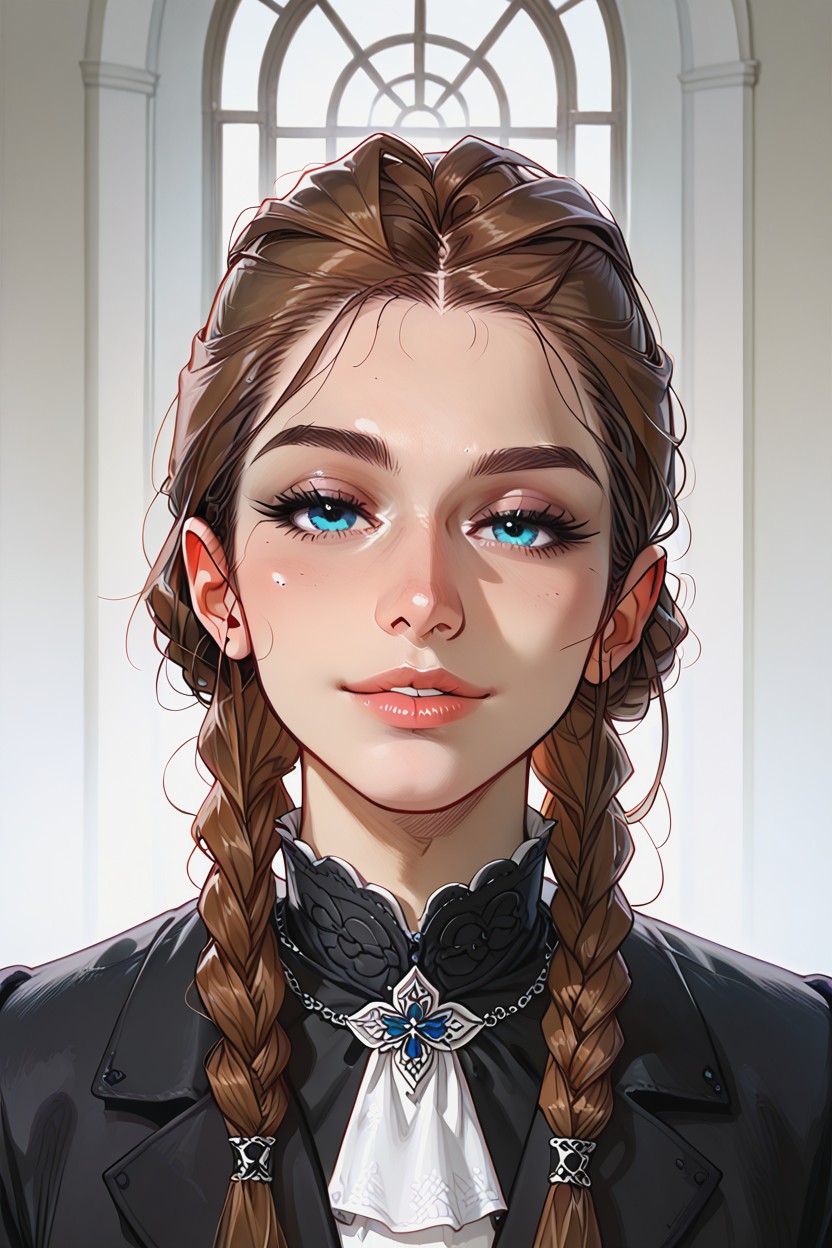 18+, Parted Lips, Gothic Atmosphere Hentai AI Porn