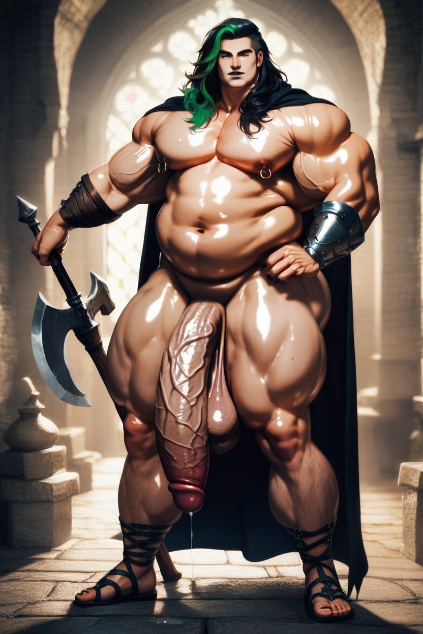 Masculine Chest, Huge Fat Ass, Black Cape Porno IA Gay
