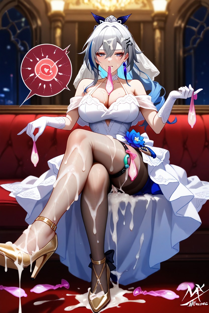 Cum On Legs, Footjob, Used Condom Hentai AI Porn