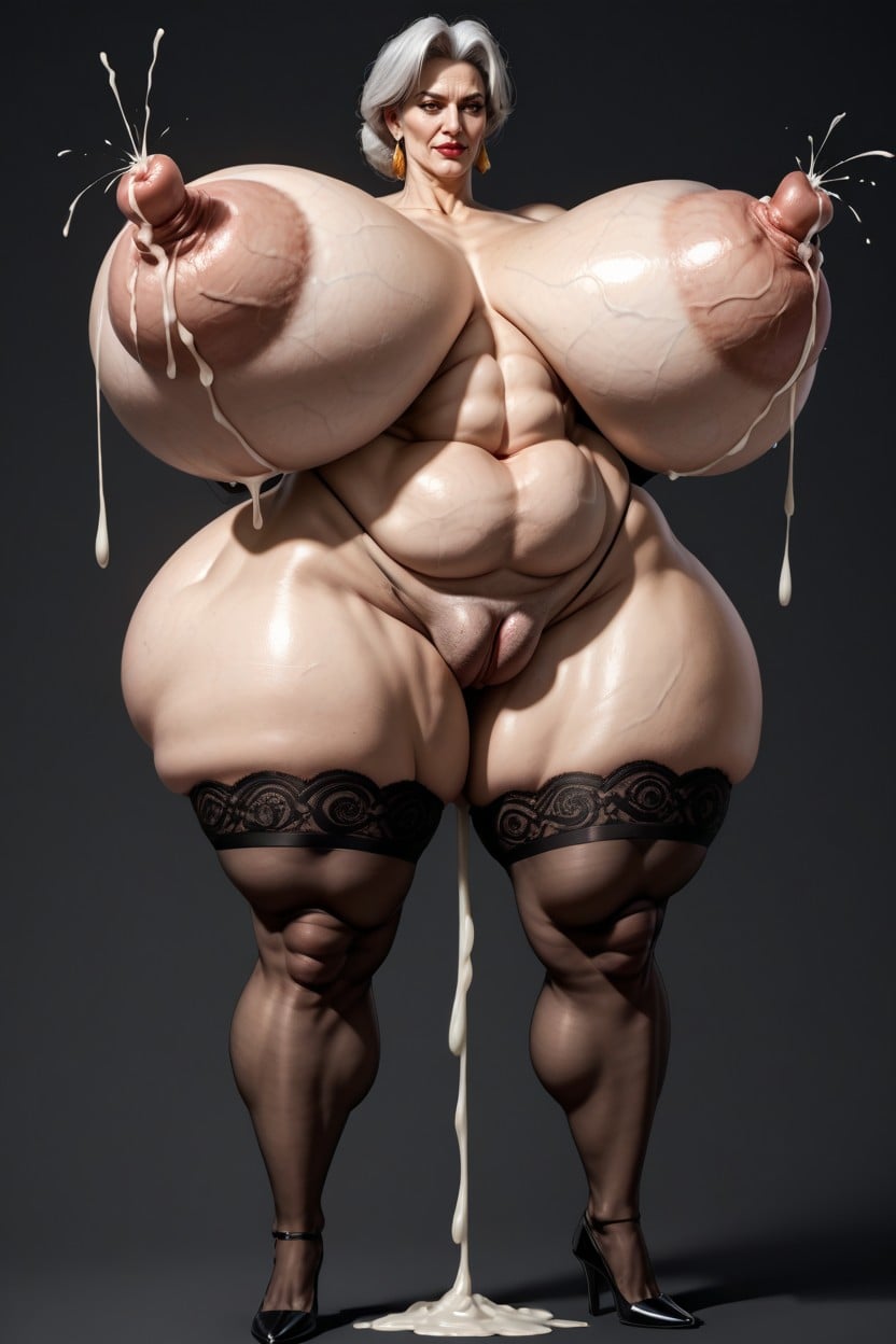 Veiny Nipples, Saggy Breasts, Extremely Droopy Breasts Porno IA