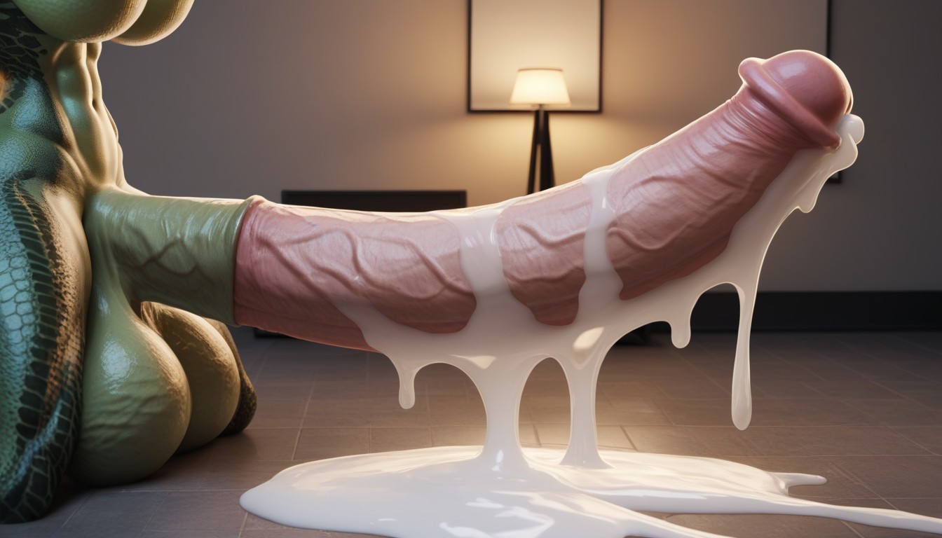 Penis Is Too Big, Dark Penis, Licking Penis Furry AI Porn