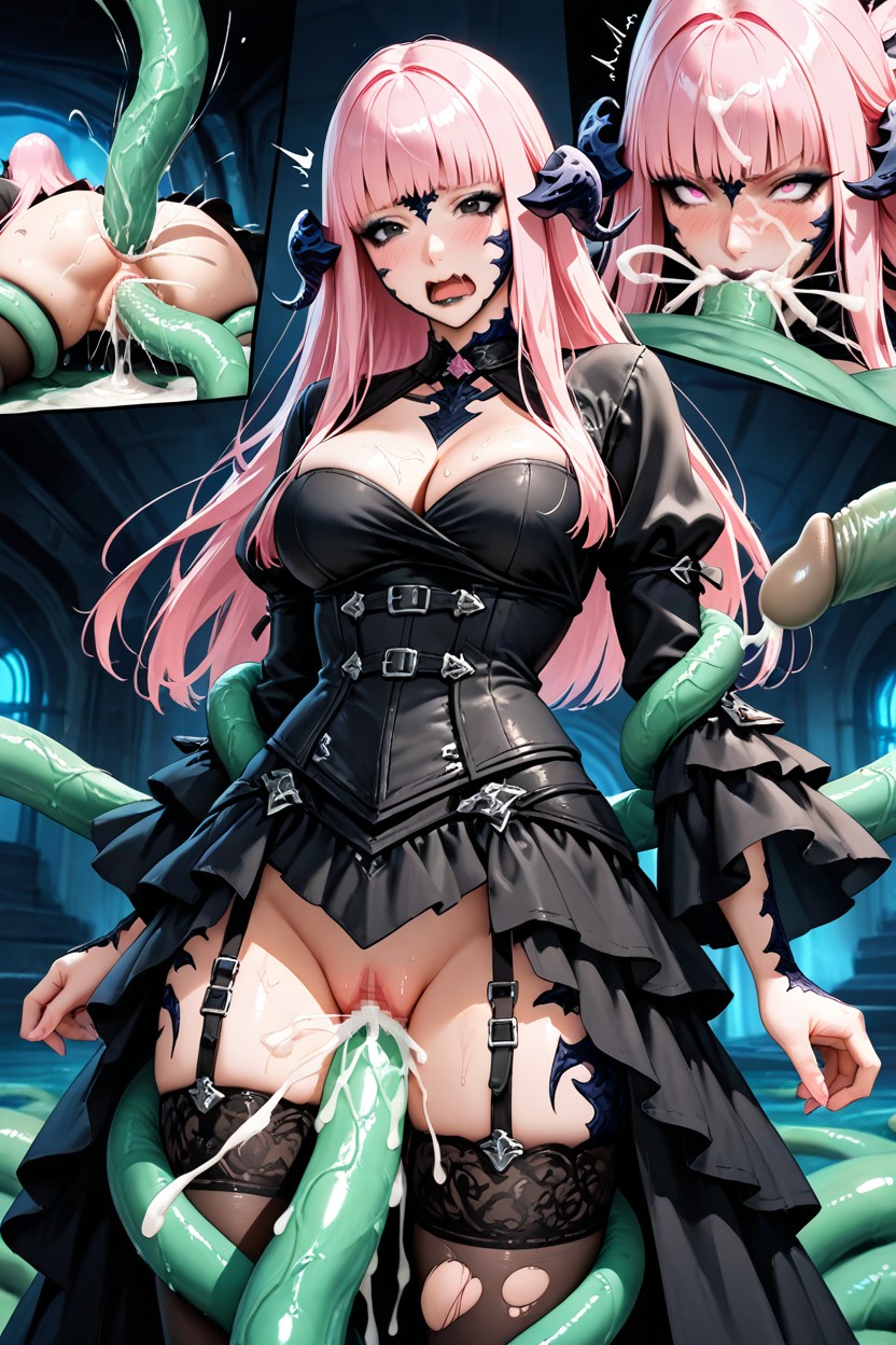 Gigantic Tentacles, Straight Bangs, Orgasm Hentai AI Porn