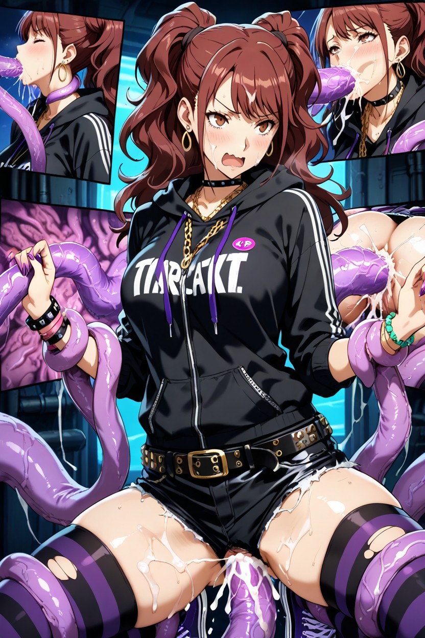 Thick Tentacles, Groped By Tentacles, Studded Belt Hentai AI Porn