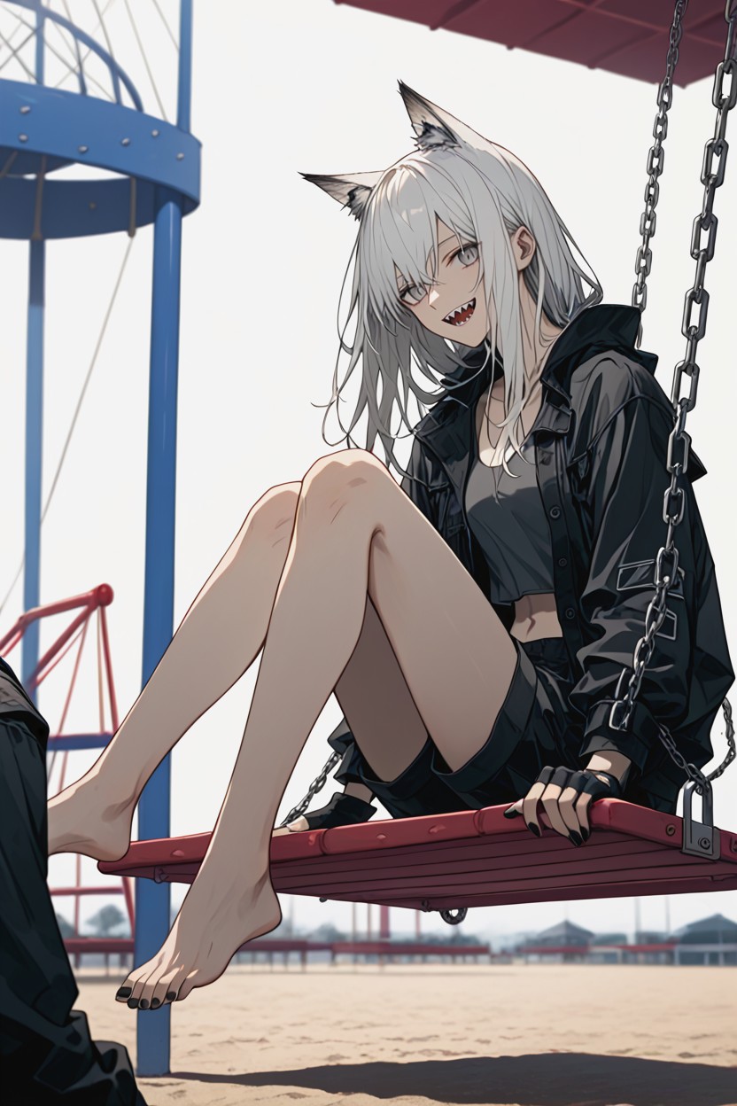 Slight Side Angle, Soft Smile, Tank Top Hentai AI Porn