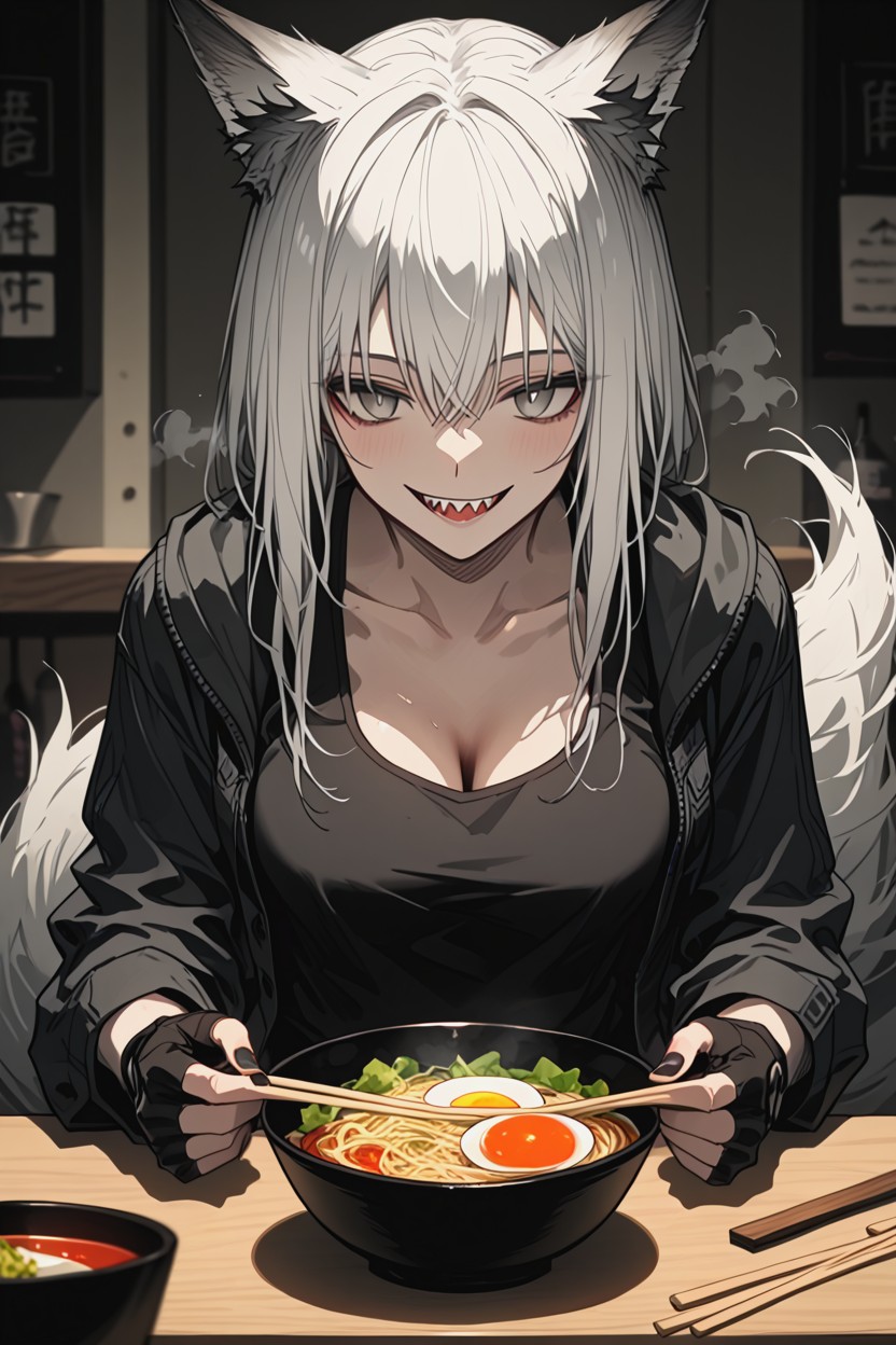 Clean Composition, Tail, Relaxed Eyes Hentai AI Porn