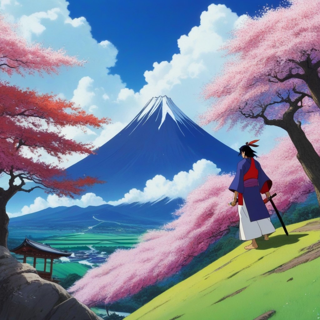 Original Katanagatari Art, Katanagatari Art Style, Side View AI Porn