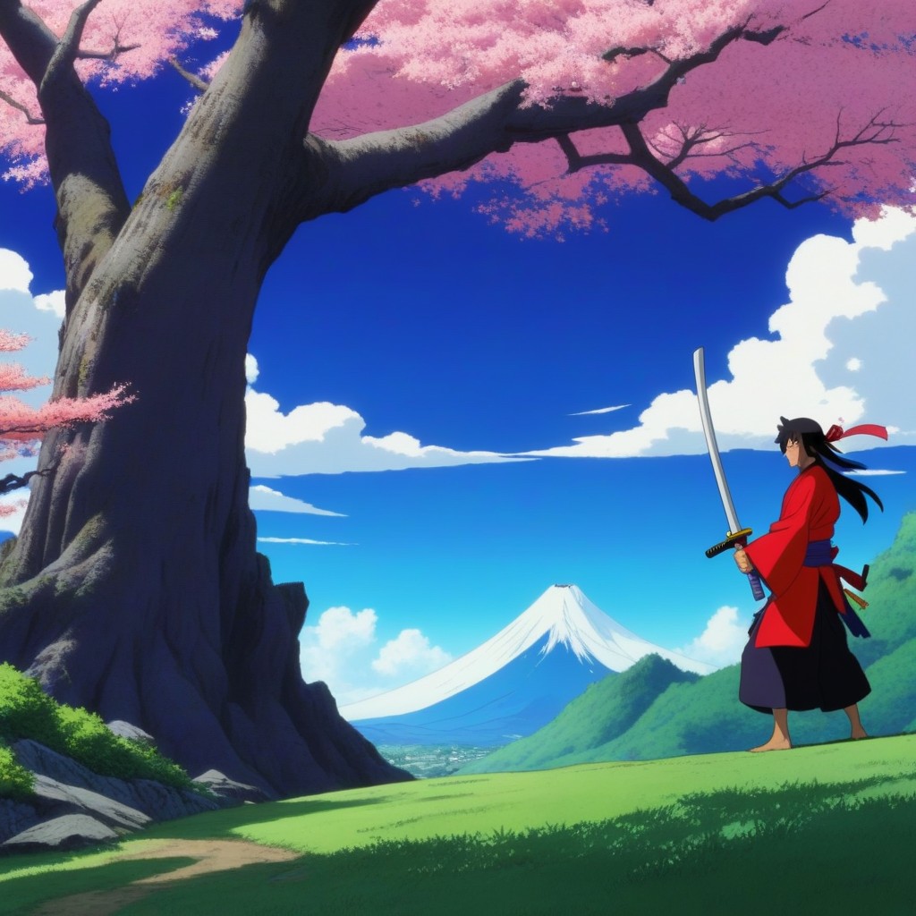 Katanagatari Art Style, Single Page, High Details AI Porn
