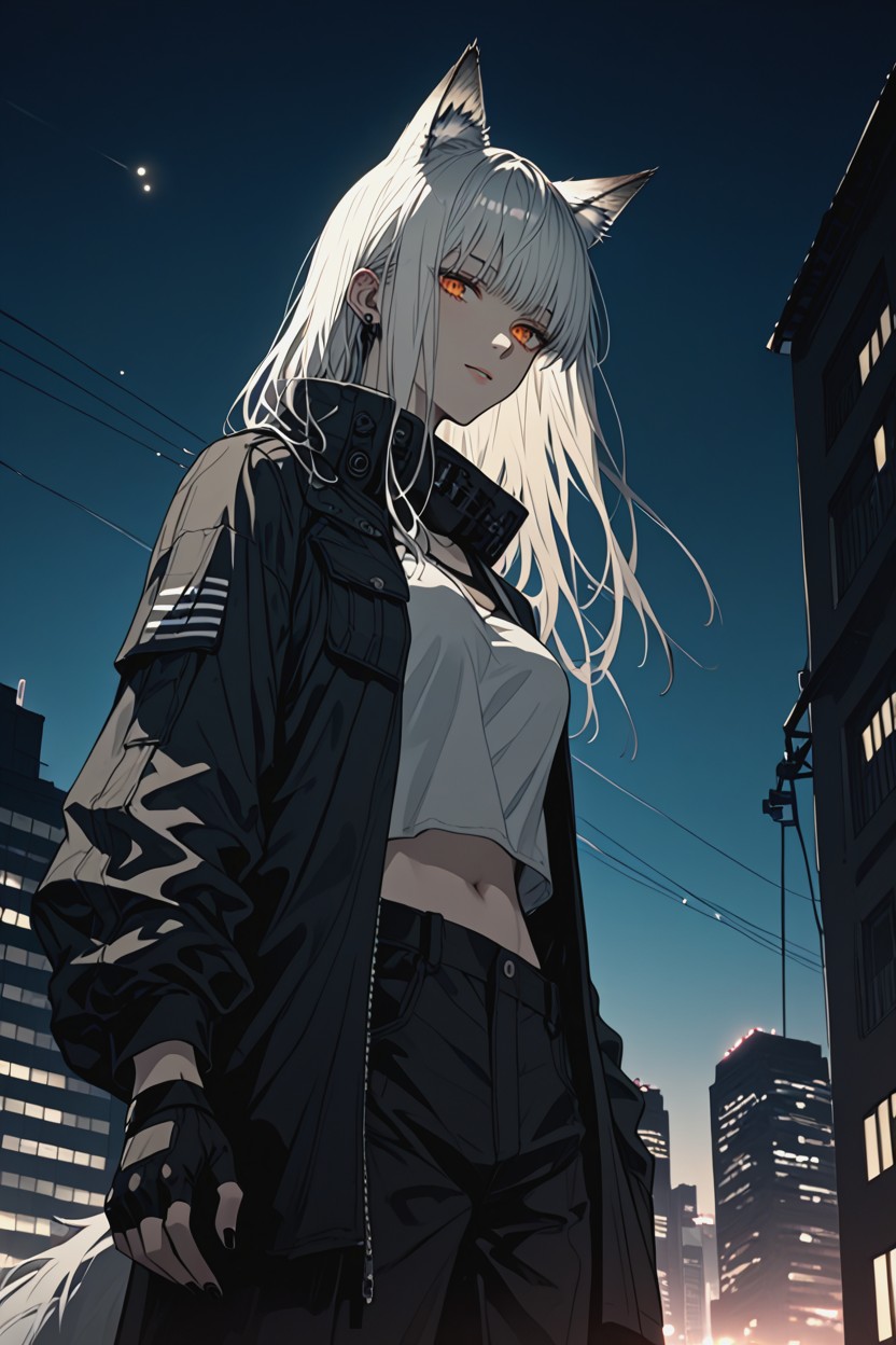 Lappland_arknights, Deep Shadows, Soft Moonlight Hentai AI Porn