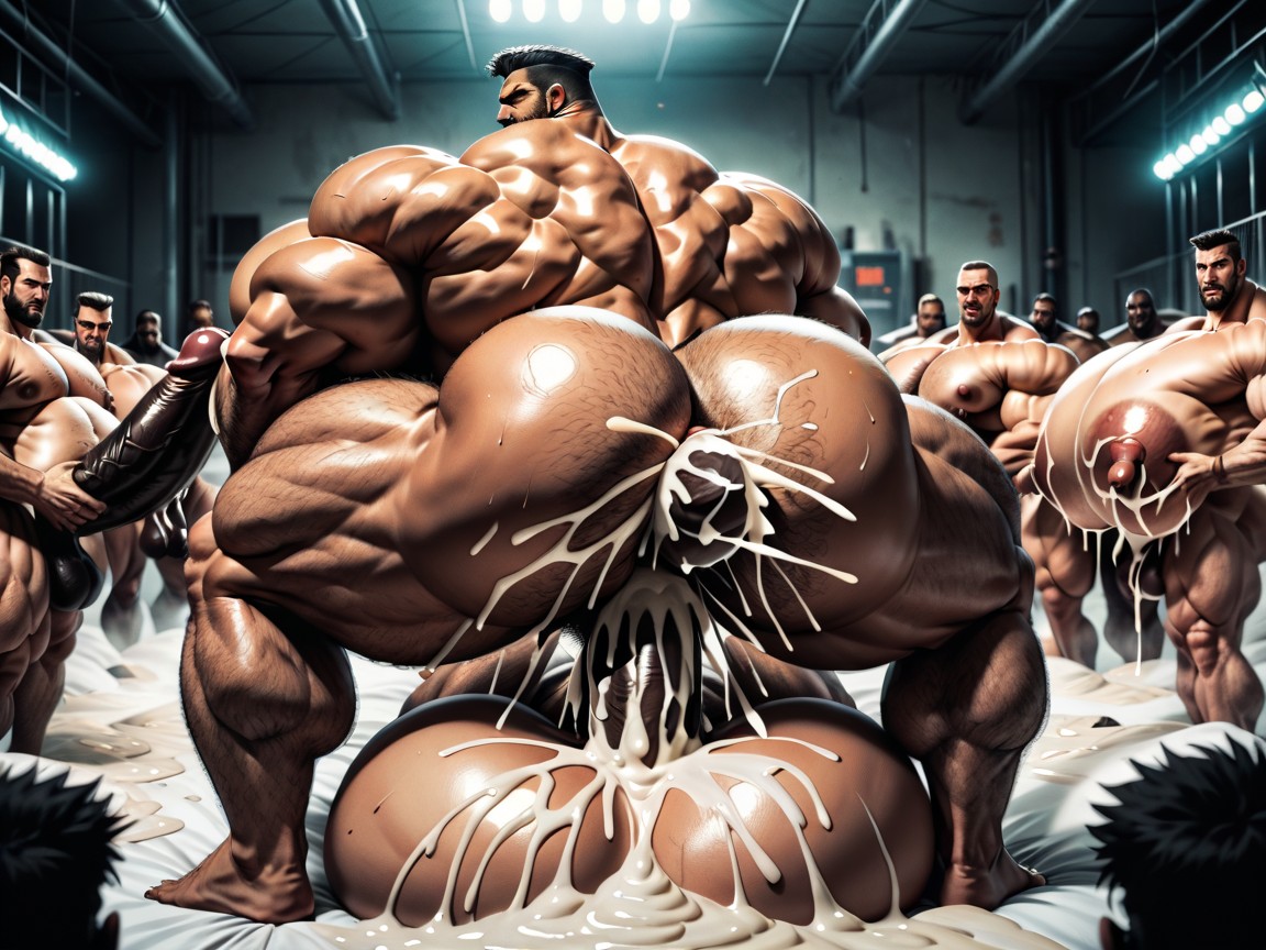 极端下半身沉重, Many Huge Hyper Thick Cocks Everywhere, Big Pecs AI同性恋黄片