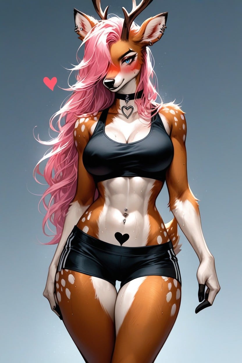 Horny, Choker, Model Furry AI Porn