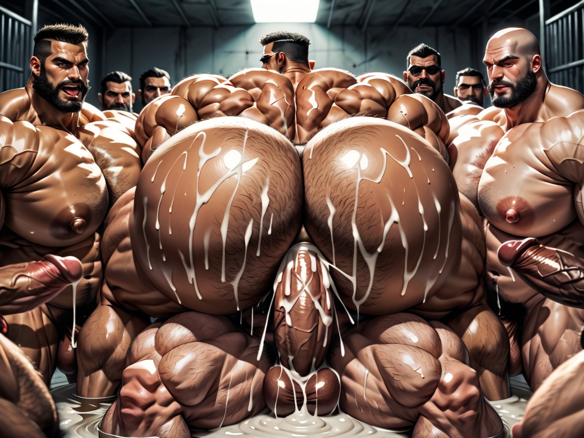 Sideburns, 豐滿, Hyper Boobed Transmen Massive Orgy AI同性戀黃片