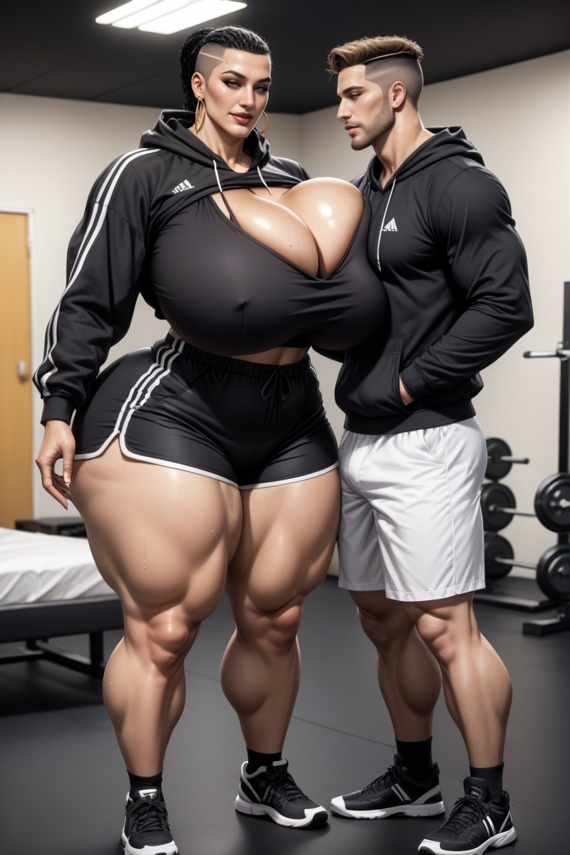 Gym, Irish, Licking AI Porn