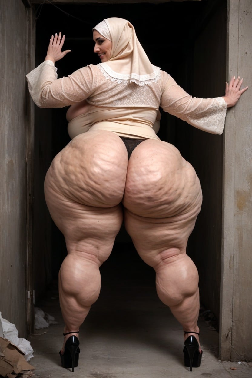 Heavy Bottom, Massive Calves, Full Body AI Porn