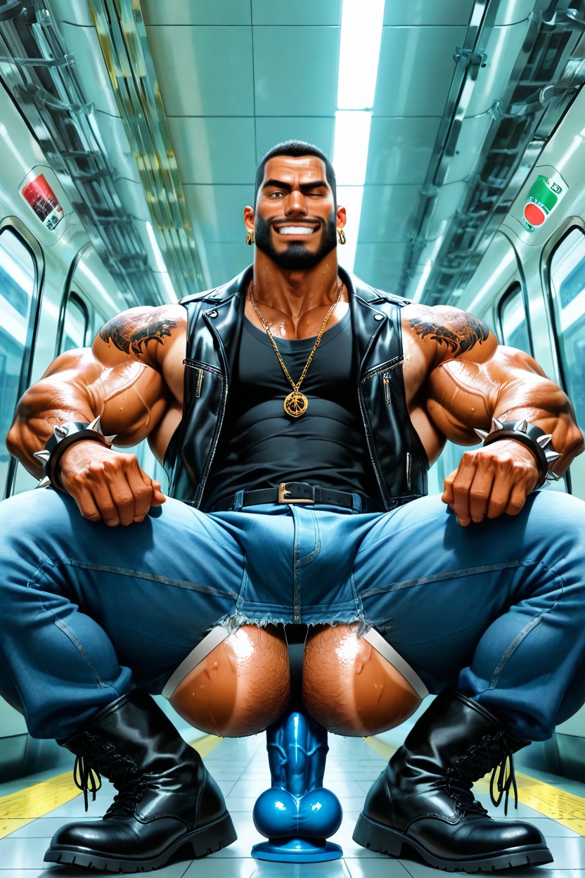 No Hair On Chest, Long Strong Neck, Джинсы ИИ гей порно
