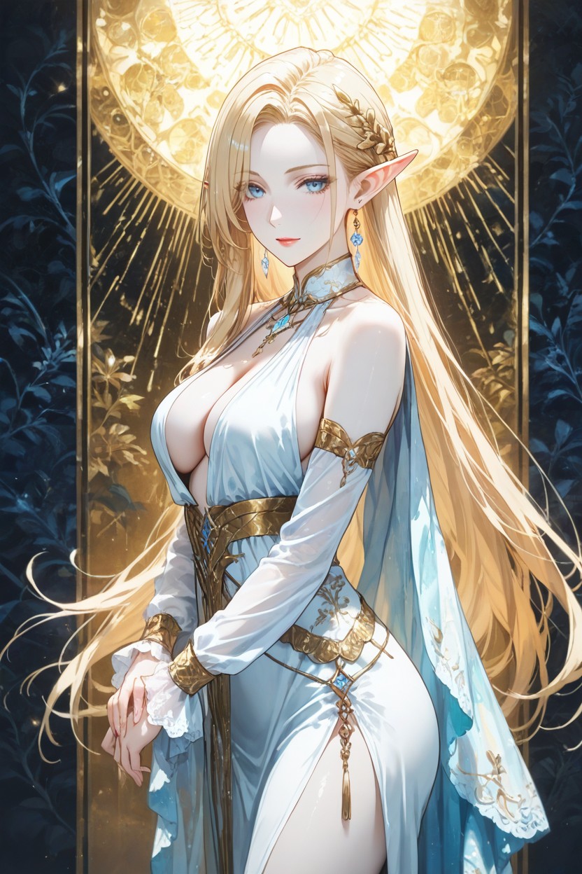 High Neckline, Pointed Elf Ears, 18+ Hentai AI Porn