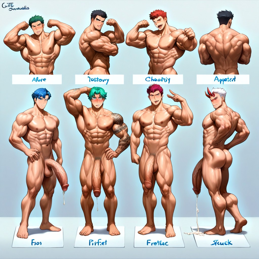 Various Hights, Handsome, Open Mouth AI同性戀黃片
