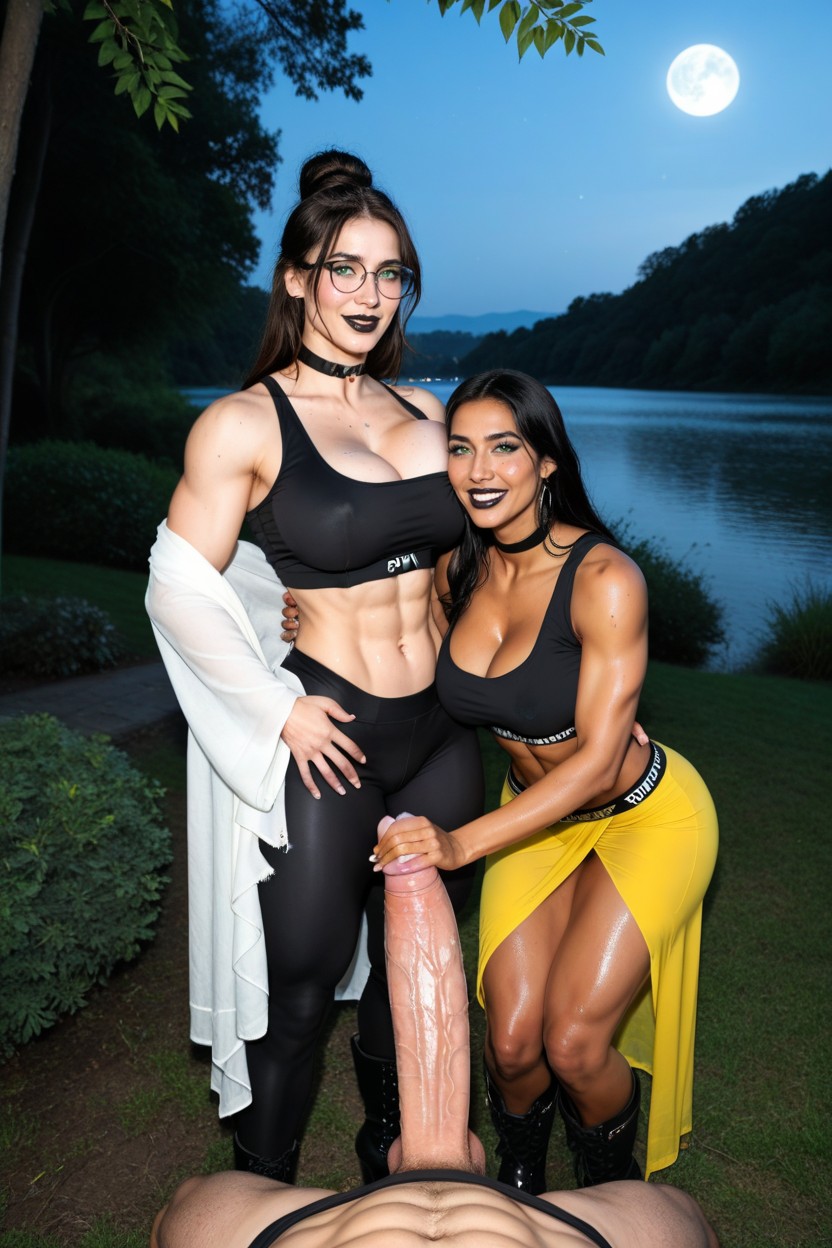 25+, Black Hair, Lake AI Porn