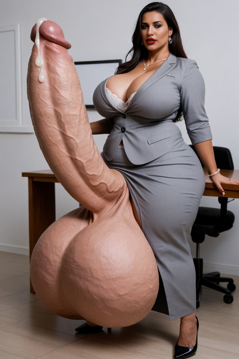 Principal Office, Massive Breast, 30+ Shemale AI Porn