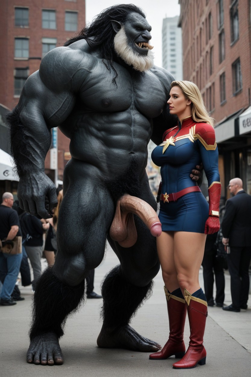Testicles Are Bigger Than The Woman's Head, 18+, Hairy Giant Monster AI Porn
