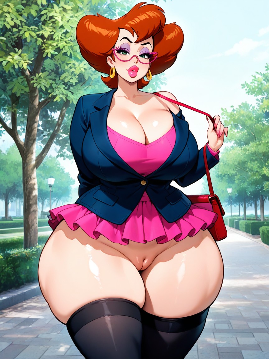 Standing, Bimbo, Waist Shot Hentai AI Porn