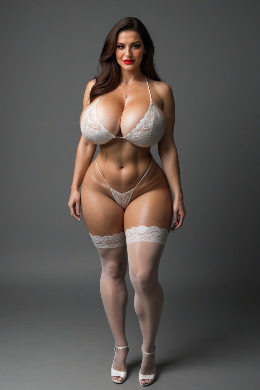 Bold Posture, Model, Curvy AI Porn