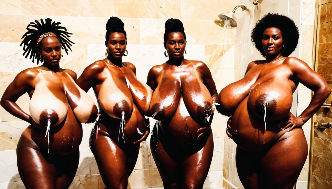 Black Hair, Colossal Breasts, African AI Porn