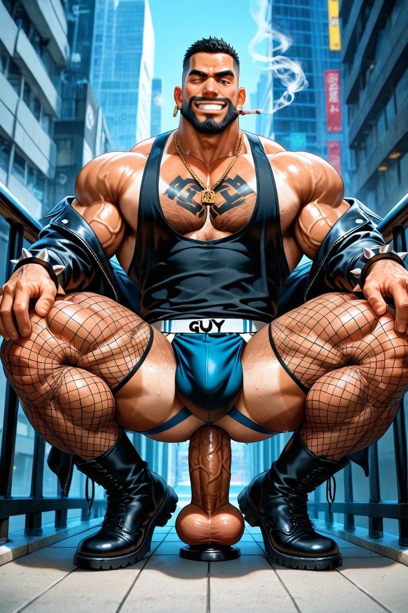 Massive Legs, No Hair On Legs, Big Veins AI Gay Porn