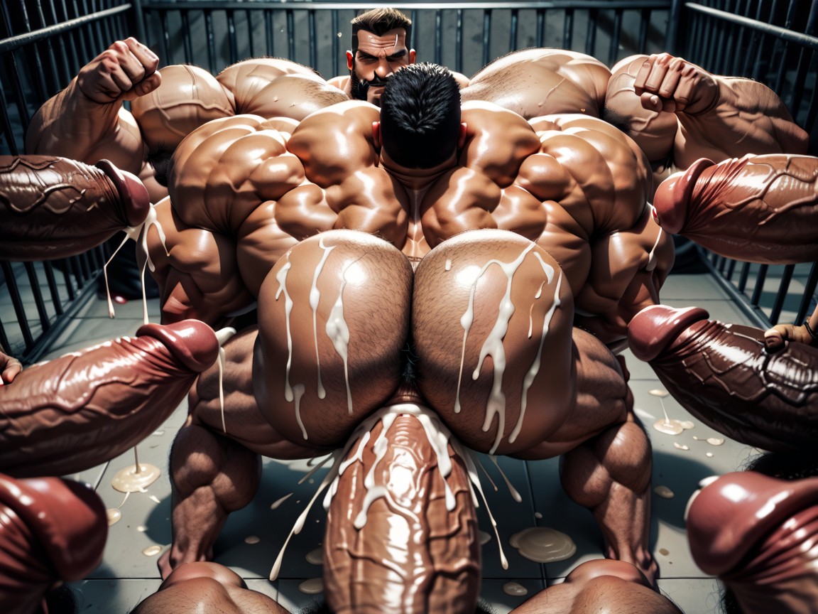 25+, Triple Penetration, Hyper Breasts AI Gay Porn