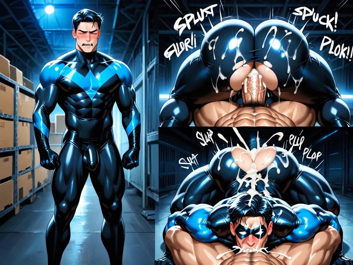 Smooth Face, Cum In Mouth, Nightwing From Dc Comics Porno gay IA