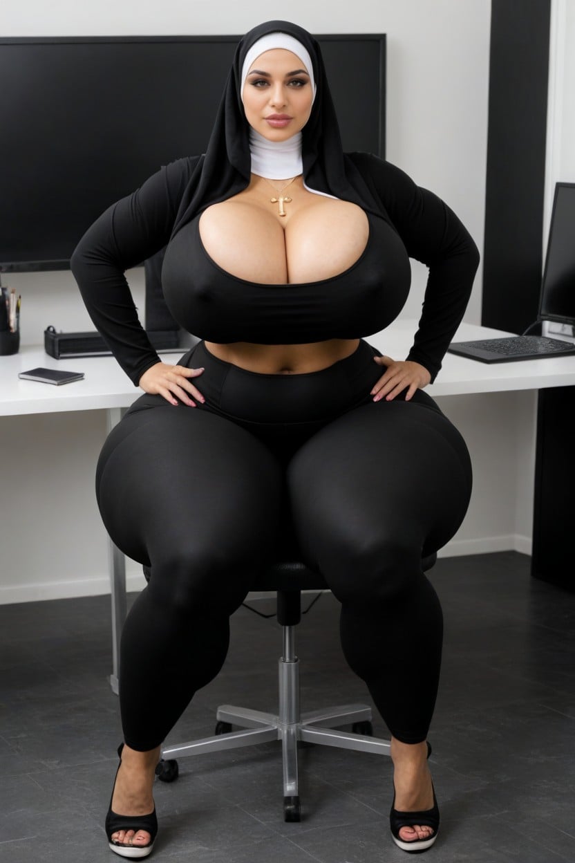 Exposed Navel, Visible Inner Thigh, Makeup Porno IA