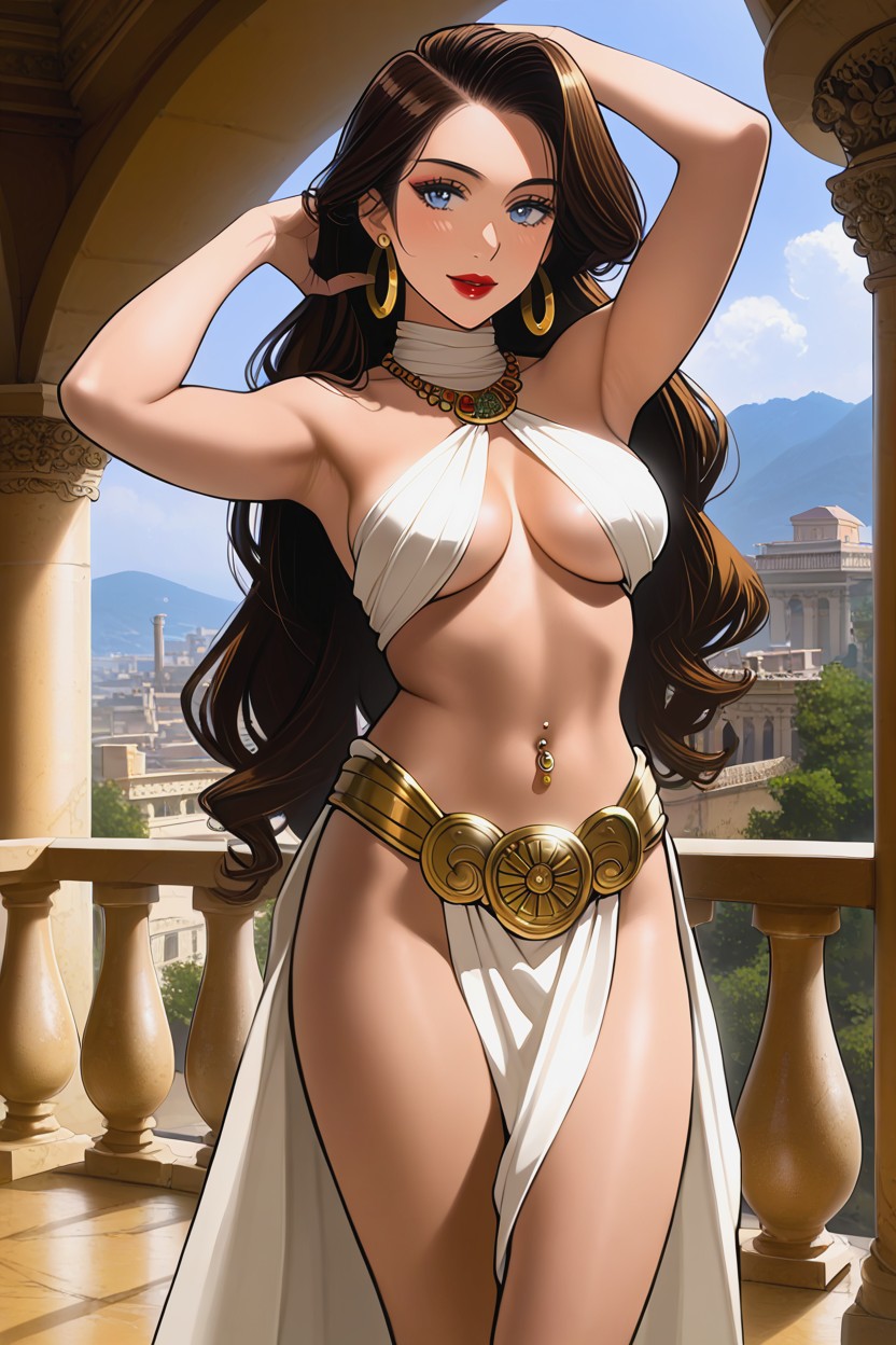Dynamic Pose, Barefoot, Noon Hentai IA