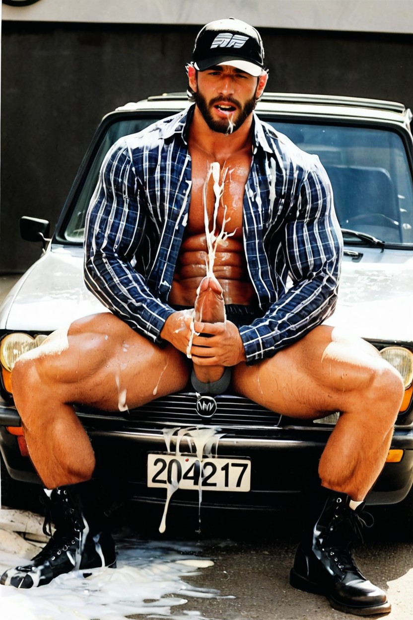 Beard, Built, Jock AI Gay Porn