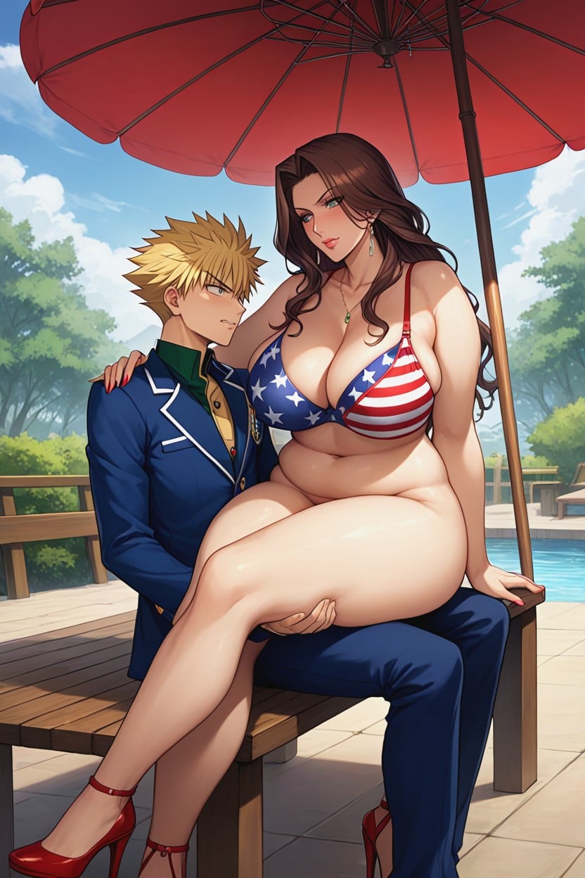 Largo, 50+, Pechos Masivos Hentai IA