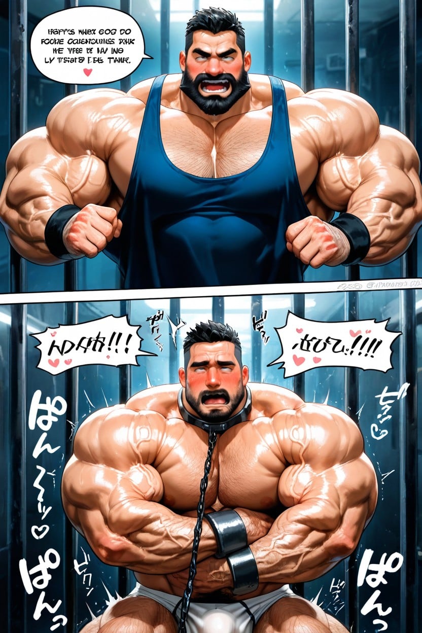 Hearts, Sex Comic, Oversized Muscles AI Gay Porn