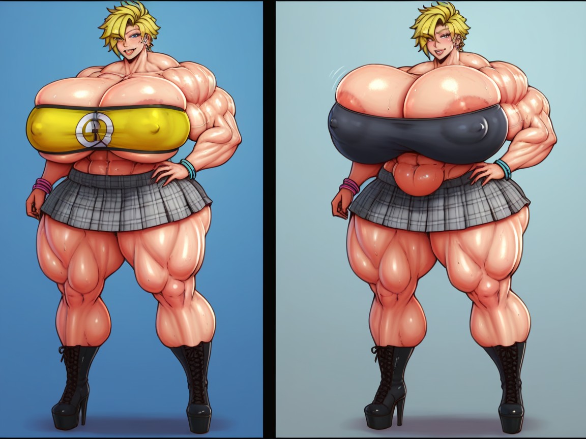 Gigic Biceps, Dumptrack, Massive Musclesmuscular Mega Massive Muscles Muscular Mega Female AI Porn