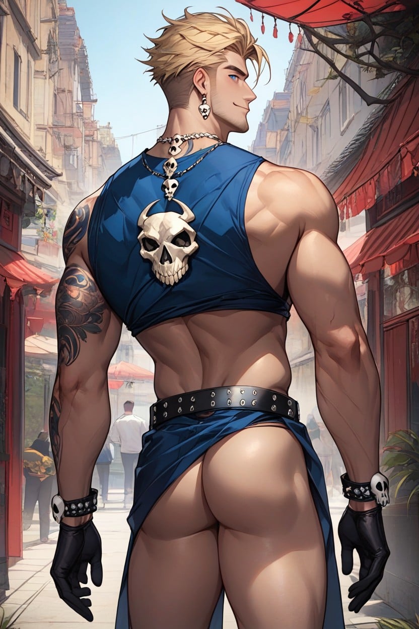 Fit, Winking, Ryuho AI Gay Porn