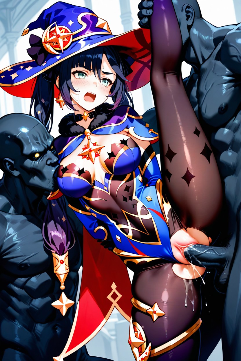 Monster Fucking From Behind, Rough Fucking, Asymmetrical Leg Design Hentai AI Porn