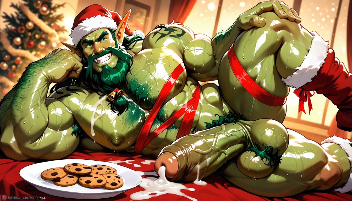 Huge Hands, Santa Clothes, Heavy Huge Thighs Porno gay IA