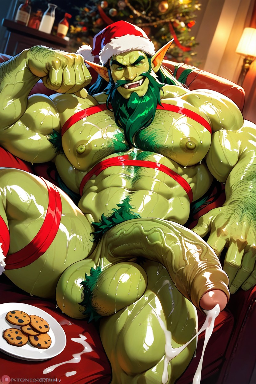 Cutesexyrobutts, Glass Of Milk Or Cum, Long Green Hairexact Same Color As Skin AI Gay Porn
