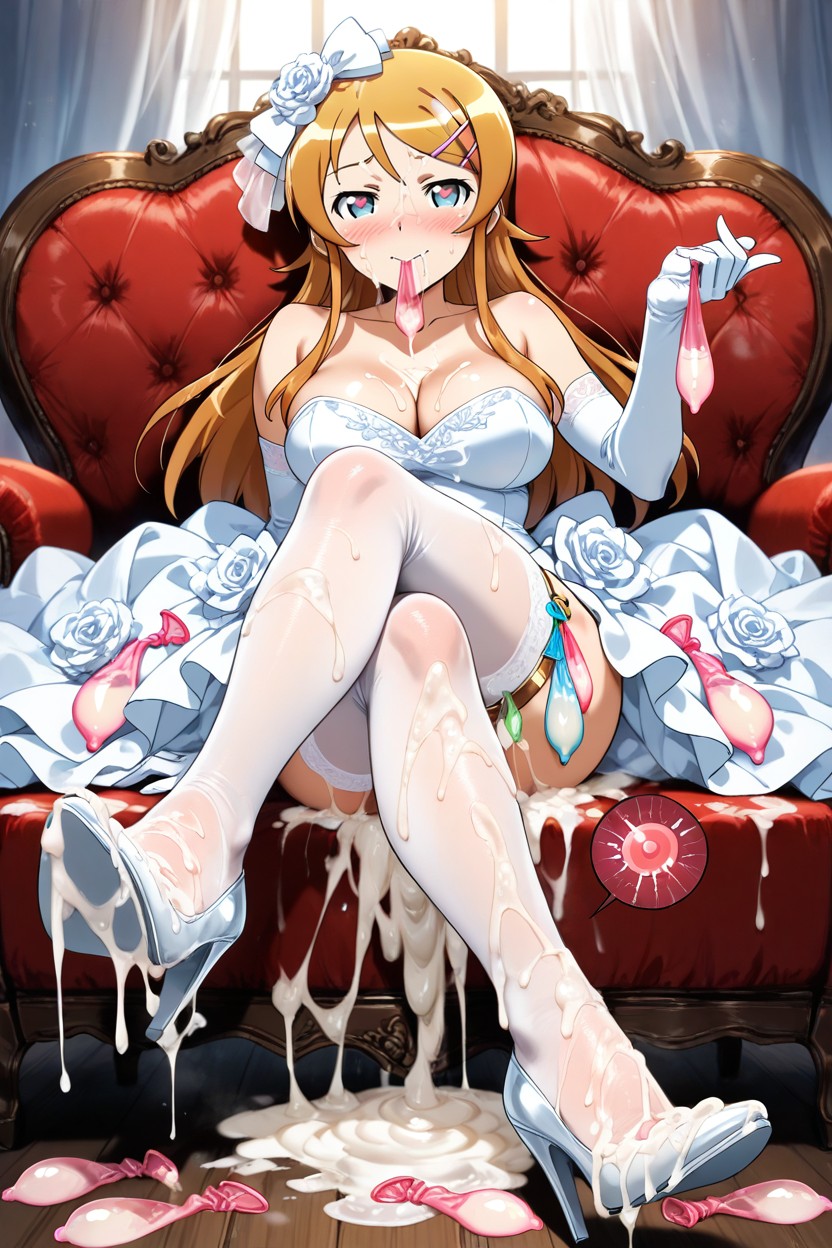 Foot Inside Semen Soaked High Heels, A Lot Ring Used Condom Thigh Circumference, Sitting Hentai IA