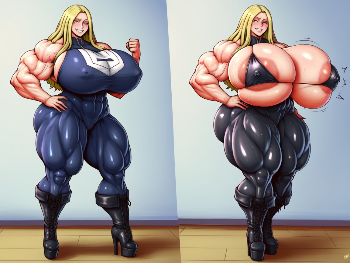 Enourmously Huge Ass, 1 Persona, Super Wide Hips Porno IA