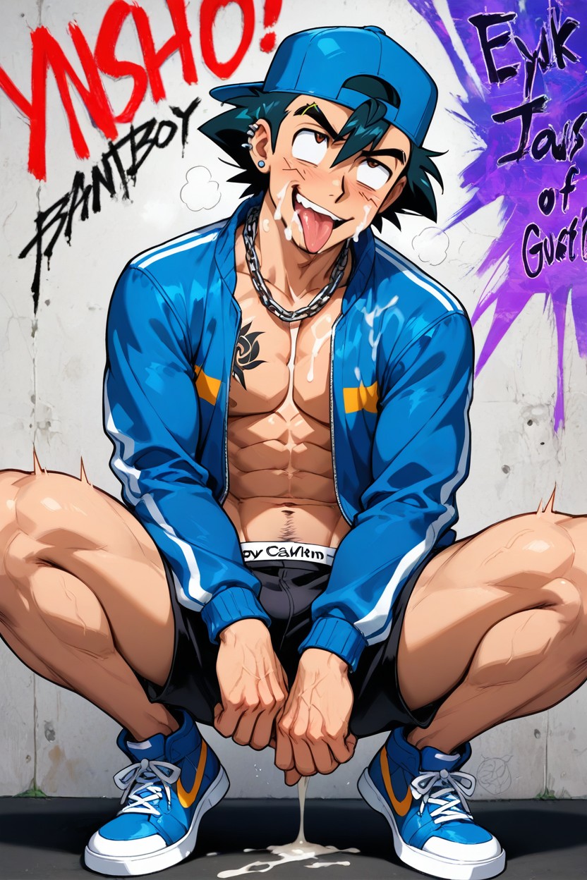 18+, Ahegao, Smirk AI Gay Porn