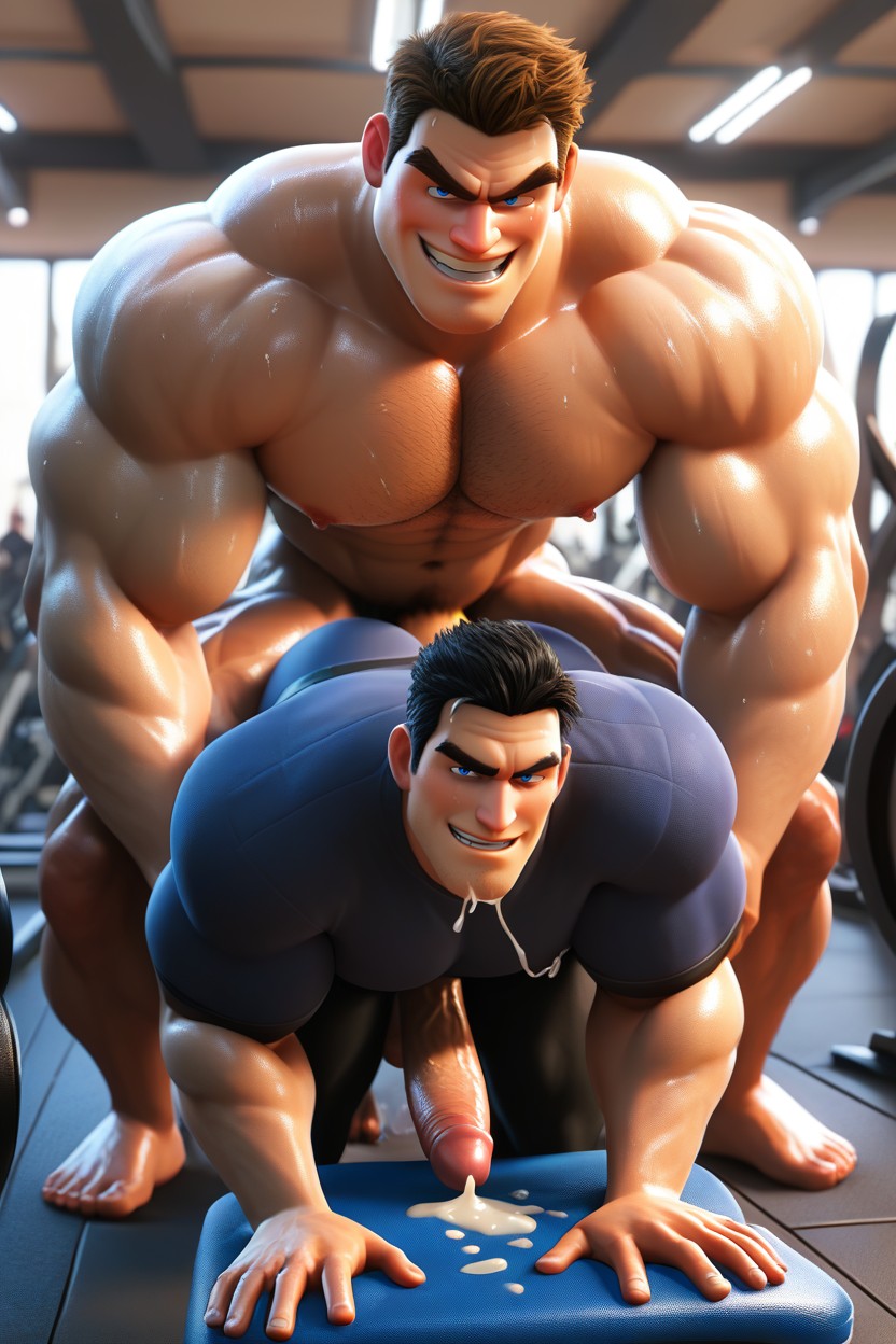 People Watching, 18+, Sweaty AI Gay Porn