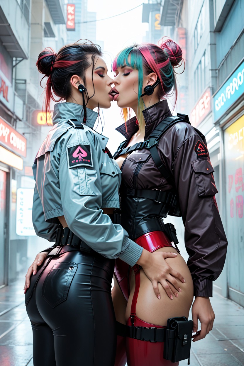 Culo Masivo, Corsé, Crop Top Jacket Porno IA