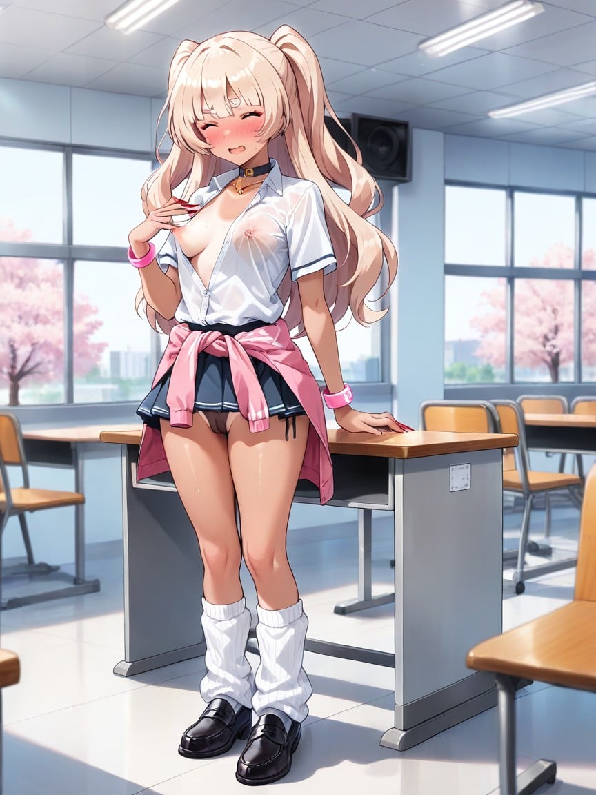 Blushing, Standing, High Definition Hentai AI Porn