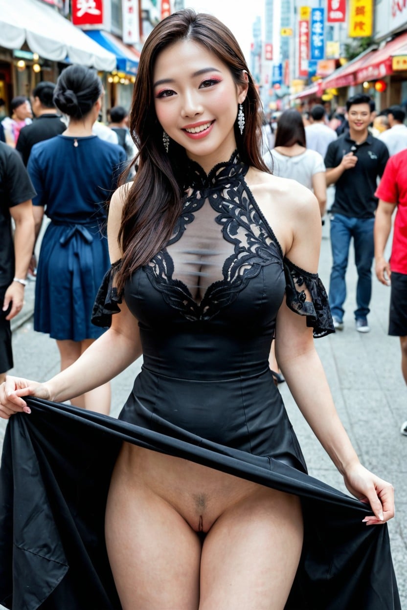 Korean, Hyper Realistic, Mouth Agape AI Porn