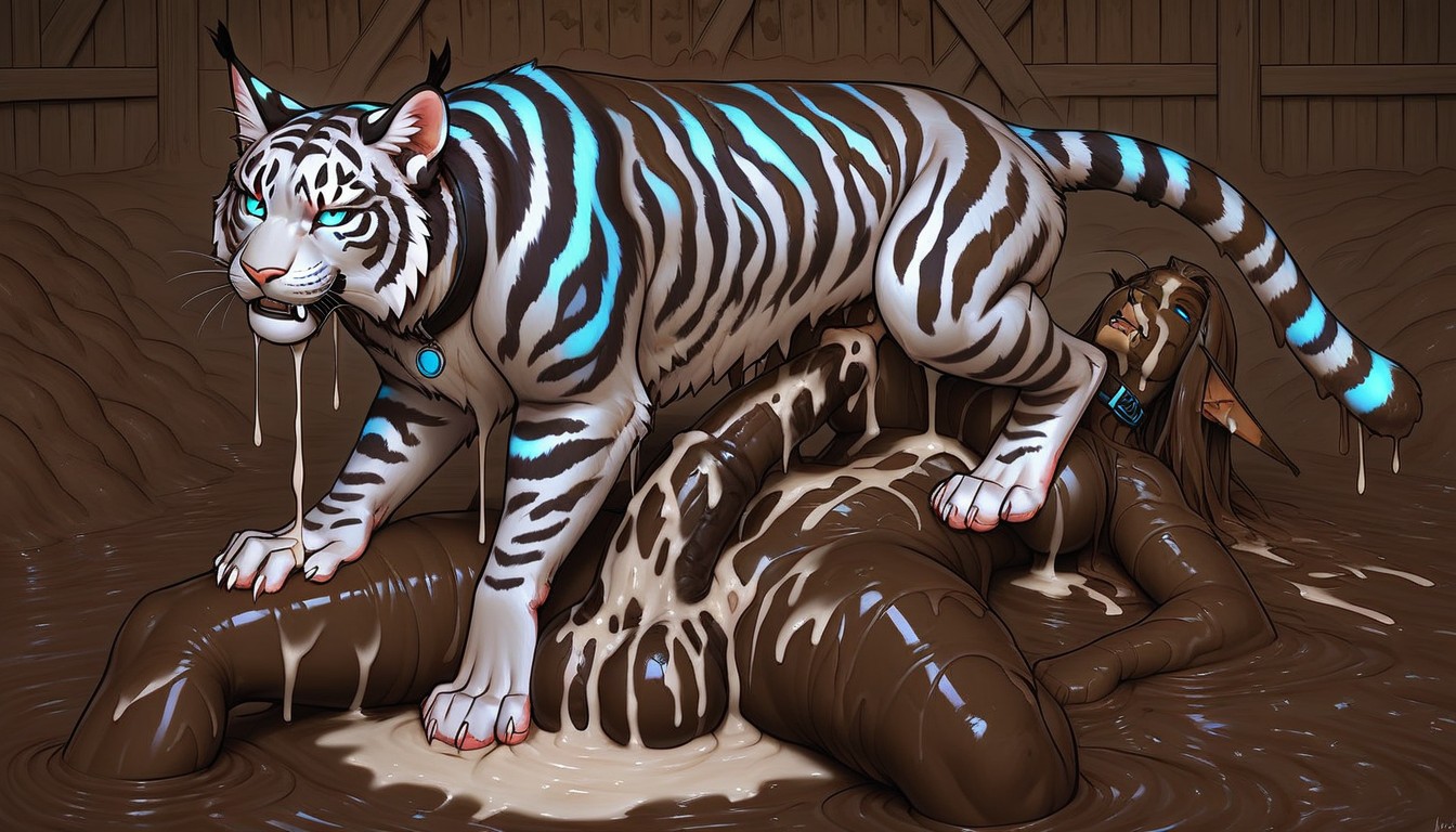 Feralx, Face Sitting, Messy Furry AI Porn