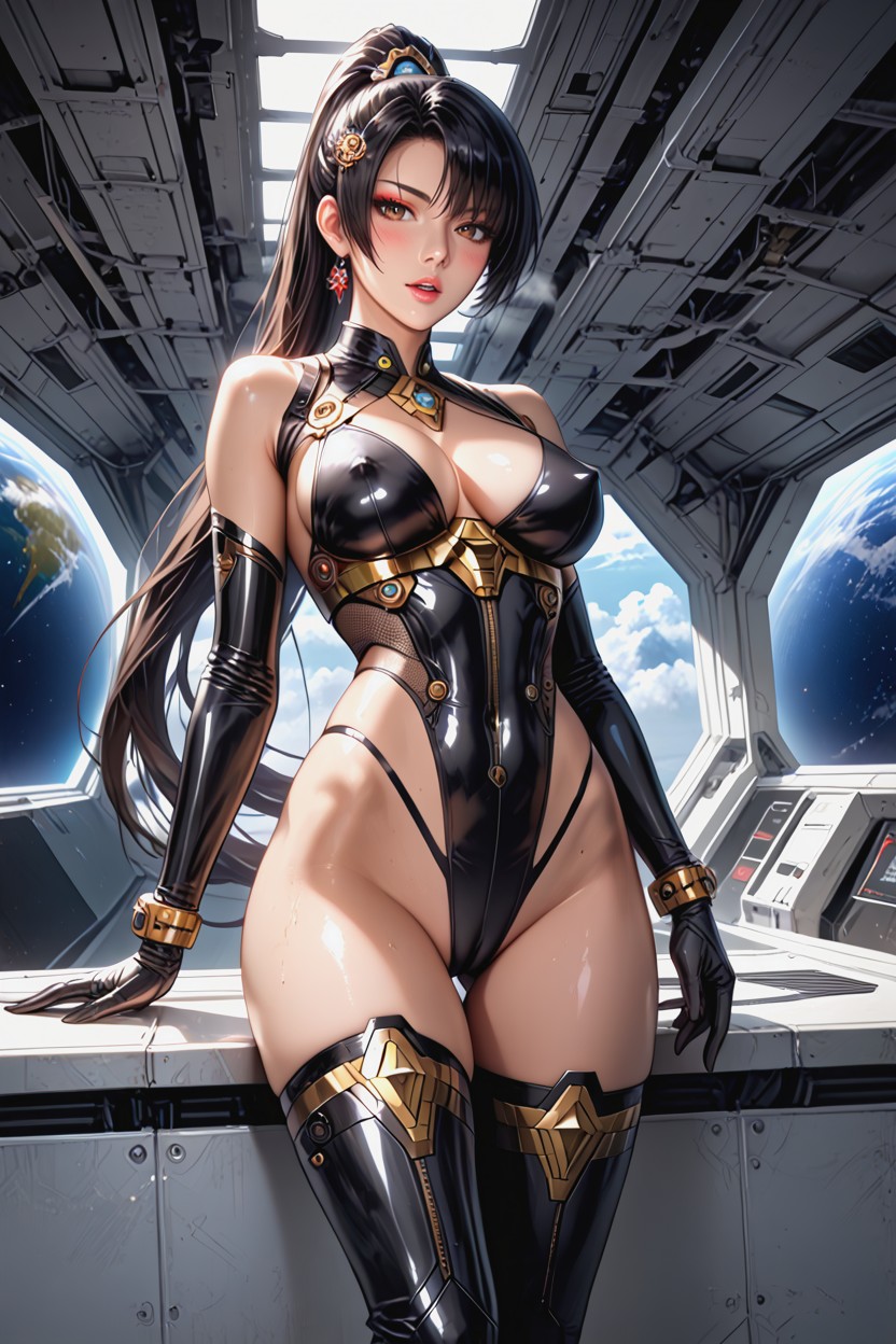 Dawn, Detailed Body, Oiled Skin Hentai AI Porn