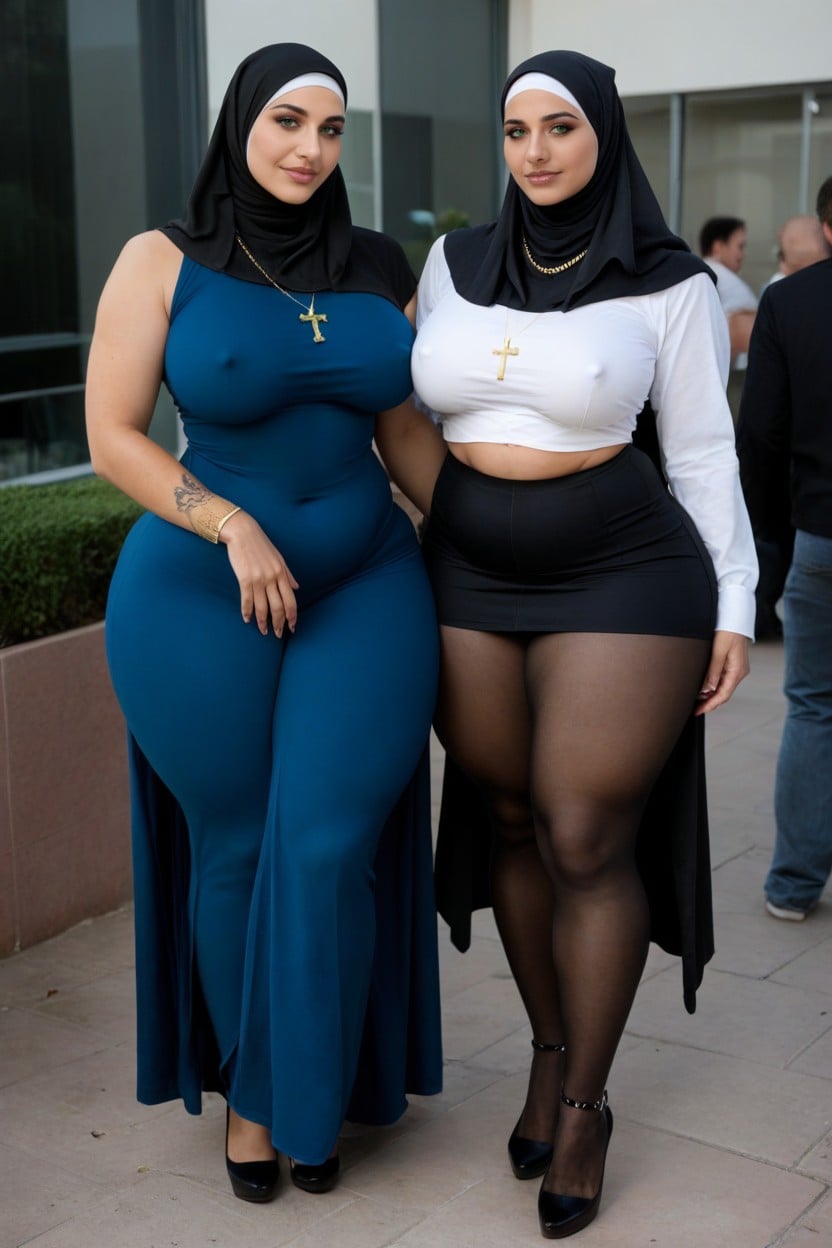 2 Personas, Chubby, Black High Heels Porno IA